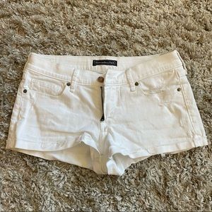 Abercrombie & Fitch White Jean Shorts